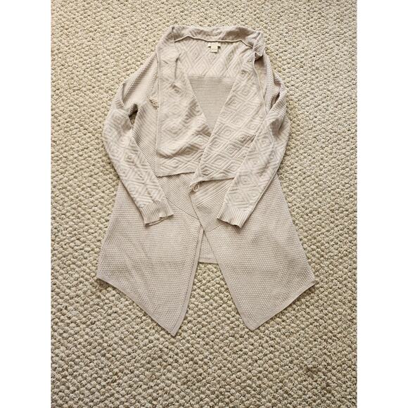 Lucky Brand Women's Large Sweater Boho Style Open Front Fringe - Picture 4 of 5